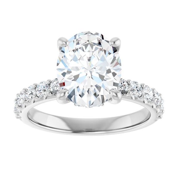 Accented Engagement Ring Image 3 House of Silva Wooster, OH