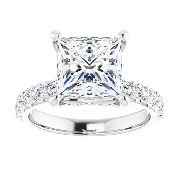 Accented Engagement Ring Image 3 LeeBrant Jewelry & Watch Co Sandy Springs, GA