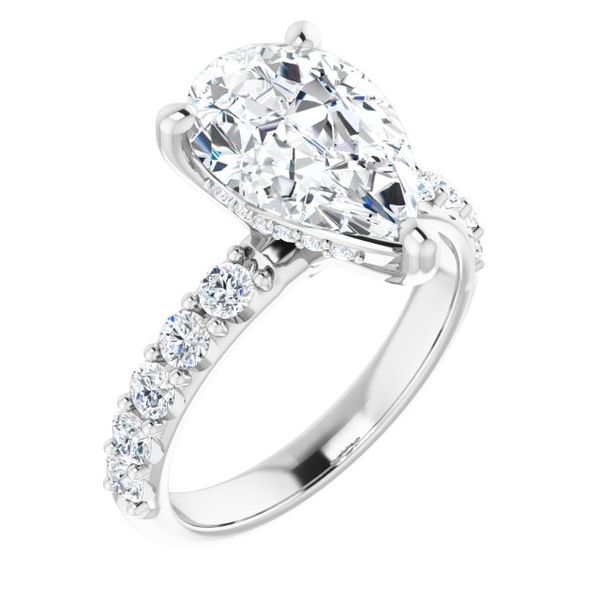 Accented Engagement Ring Meritage Jewelers Lutherville, MD