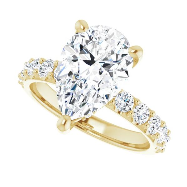 Accented Engagement Ring Image 5 Maharaja's Fine Jewelry & Gift Panama City, FL