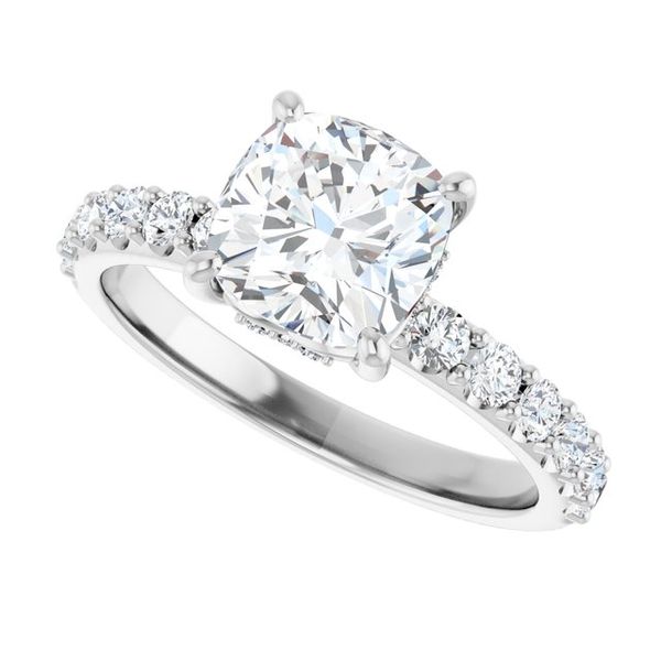 Accented Engagement Ring Image 5 Maharaja's Fine Jewelry & Gift Panama City, FL