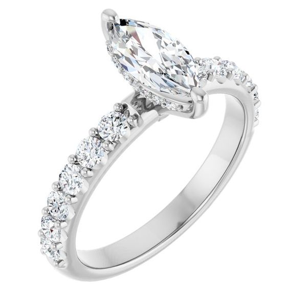 Accented Engagement Ring Minor Jewelry Inc. Nashville, TN