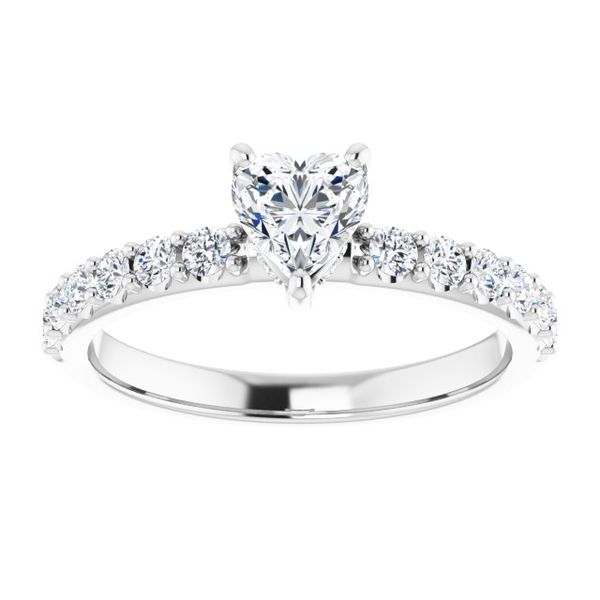 Accented Engagement Ring Image 3 Jewel Smiths Oklahoma City, OK
