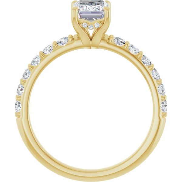 Accented Engagement Ring Image 2 Jewel Smiths Oklahoma City, OK