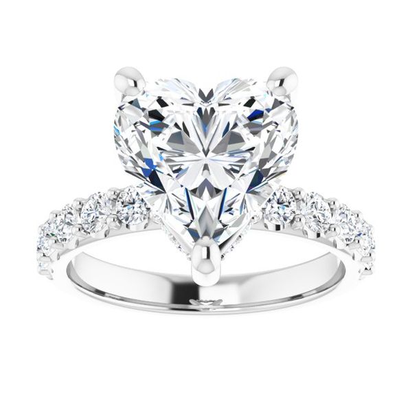 Accented Engagement Ring Image 3 Swede's Jewelers East Windsor, CT
