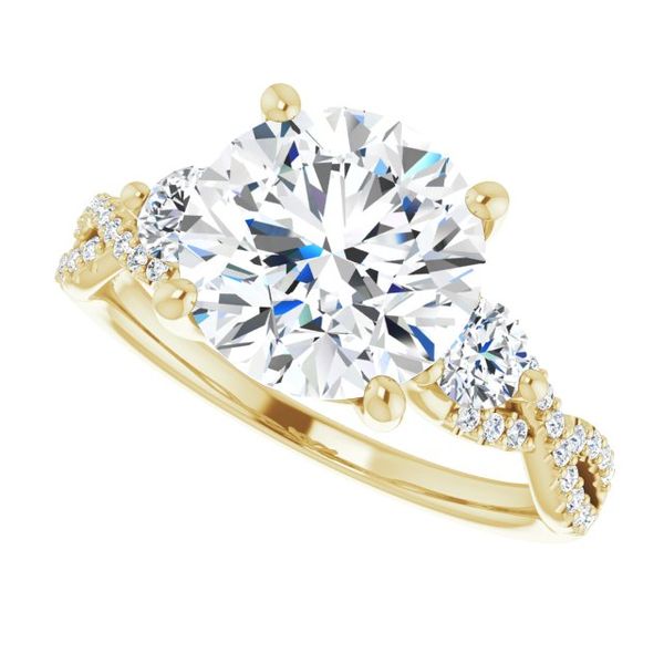 Three-Stone Engagement Ring Image 5 Jewel Smiths Oklahoma City, OK