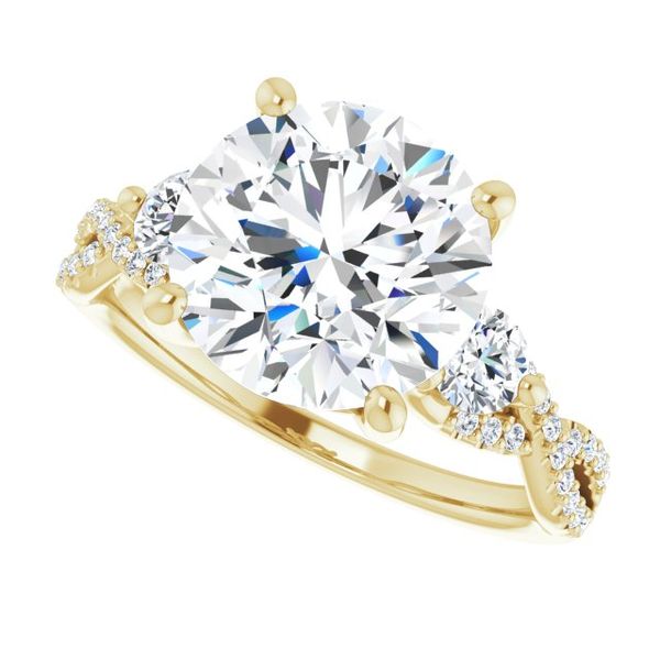 Three-Stone Engagement Ring Image 5 Jewel Smiths Oklahoma City, OK