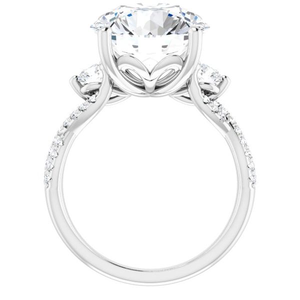 Three-Stone Engagement Ring Image 2 Jewel Smiths Oklahoma City, OK