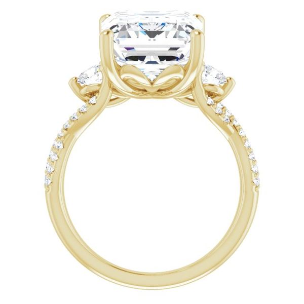 Three-Stone Engagement Ring Image 2 LeeBrant Jewelry & Watch Co Sandy Springs, GA