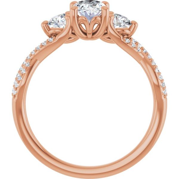 Three-Stone Engagement Ring Image 2 Javeri Jewelers Inc Frisco, TX