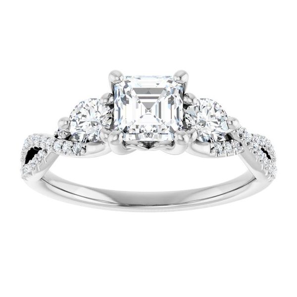 Three-Stone Engagement Ring Image 3 Javeri Jewelers Inc Frisco, TX