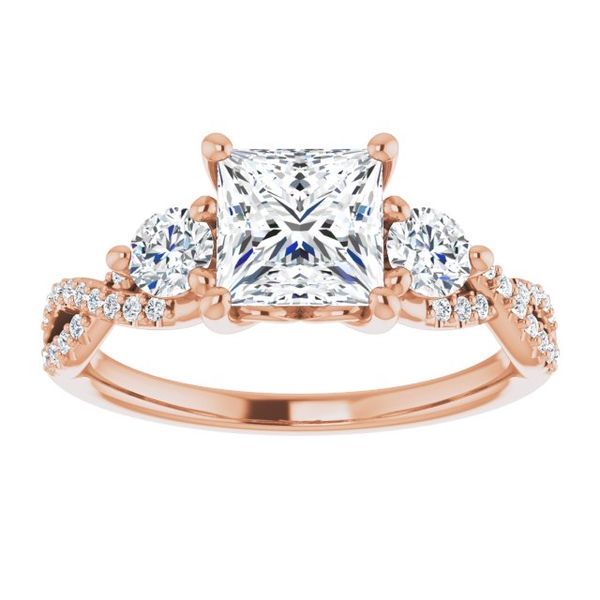 Three-Stone Engagement Ring Image 3 Minor Jewelry Inc. Nashville, TN