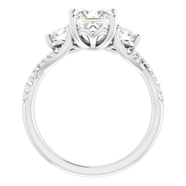 Three-Stone Engagement Ring Image 2 Greenfield Jewelers Pittsburgh, PA