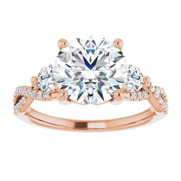 Three-Stone Engagement Ring Image 3 LeeBrant Jewelry & Watch Co Sandy Springs, GA