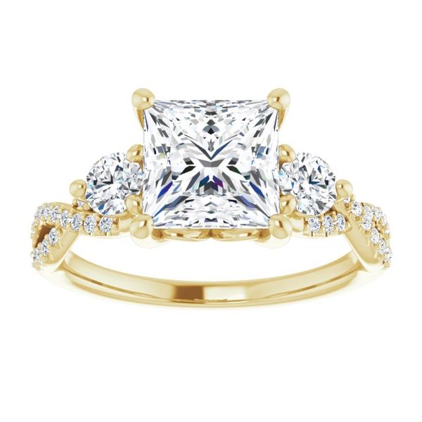 Three-Stone Engagement Ring Image 3 J. Thomas Jewelers Rochester Hills, MI