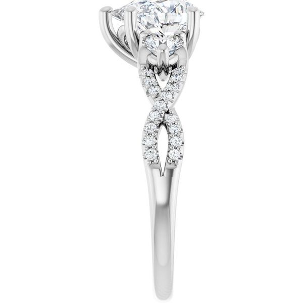 Three-Stone Engagement Ring Image 4 Maharaja's Fine Jewelry & Gift Panama City, FL