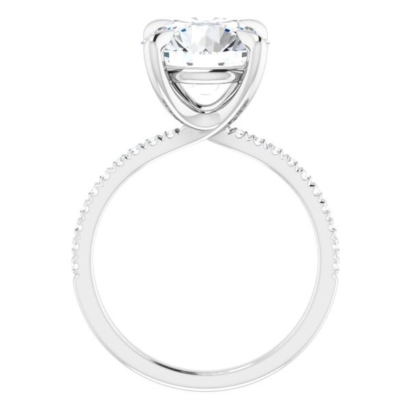 French-Set Engagement Ring Image 2 MurDuff's, Inc. Florence, MA