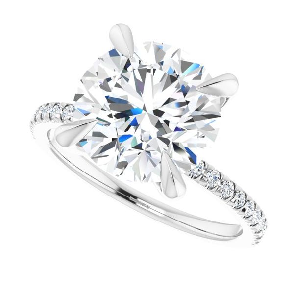 French-Set Engagement Ring Image 5 Javeri Jewelers Inc Frisco, TX