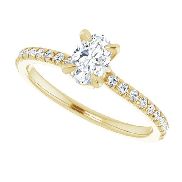French-Set Engagement Ring Image 5 LeeBrant Jewelry & Watch Co Sandy Springs, GA