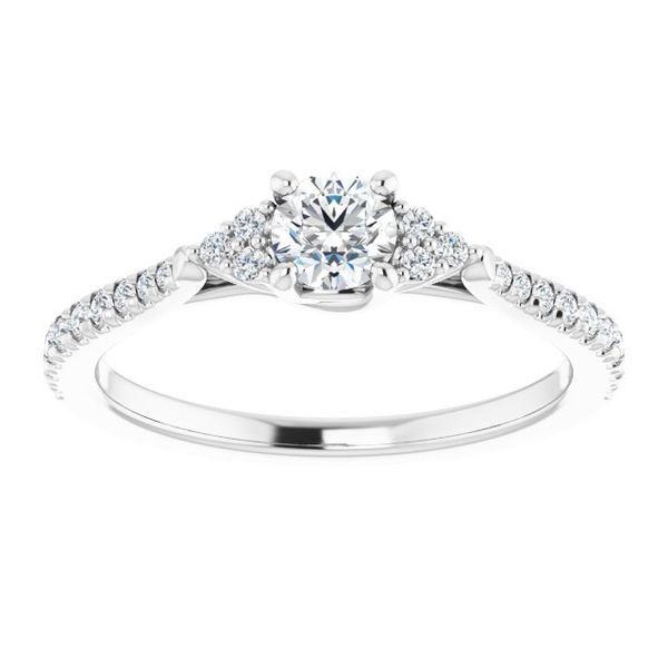 French-Set Engagement Ring Image 3 Javeri Jewelers Inc Frisco, TX