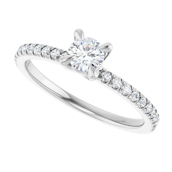 French-Set Engagement Ring Image 5 Javeri Jewelers Inc Frisco, TX