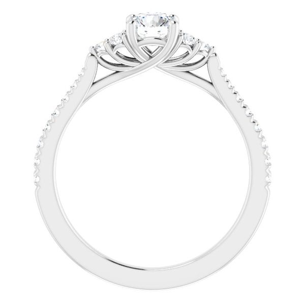 French-Set Engagement Ring Image 2 Robison Jewelry Co. Fernandina Beach, FL