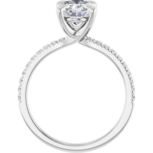 French-Set Engagement Ring Image 2 Leitzel's Jewelry Myerstown, PA
