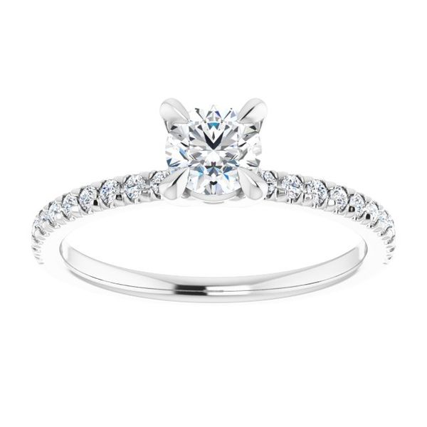French-Set Engagement Ring Image 3 Thurber's Fine Jewelry Wadsworth, OH