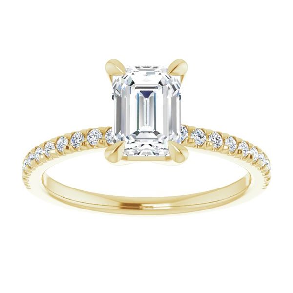 French-Set Engagement Ring Image 3 Thurber's Fine Jewelry Wadsworth, OH