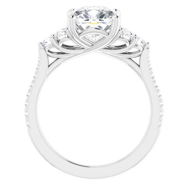 French-Set Engagement Ring Image 2 LeeBrant Jewelry & Watch Co Sandy Springs, GA