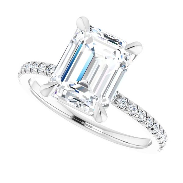 French-Set Engagement Ring Image 5 Jayson Jewelers Cape Girardeau, MO