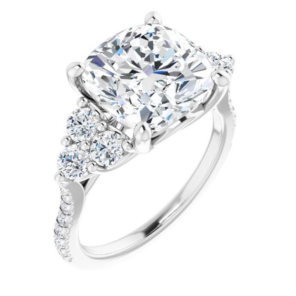French-Set Engagement Ring Von's Jewelry, Inc. Lima, OH
