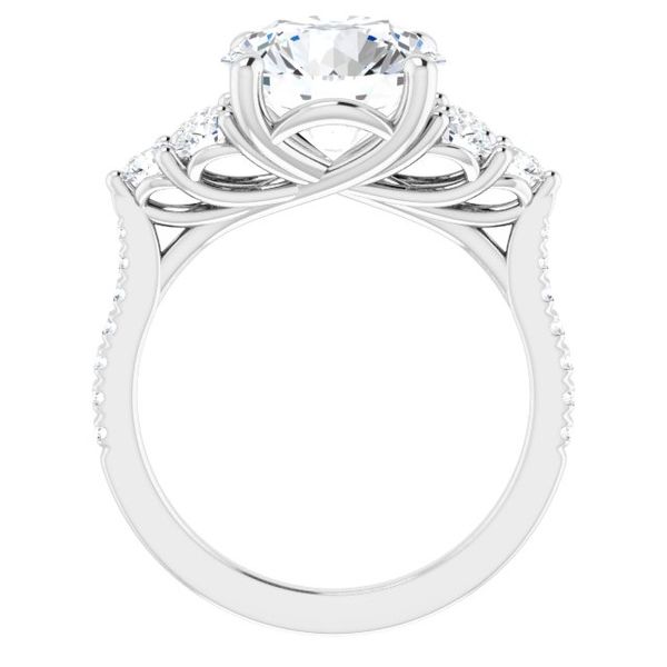 French-Set Engagement Ring Image 2 Stuart Benjamin & Co. Jewelry Designs San Diego, CA