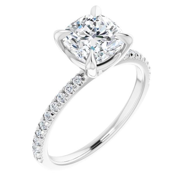 French-Set Engagement Ring Lake Oswego Jewelers Lake Oswego, OR
