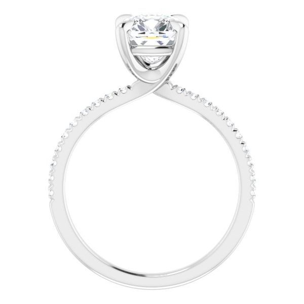 French-Set Engagement Ring Image 2 Lake Oswego Jewelers Lake Oswego, OR