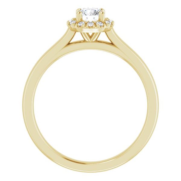 French-Set Halo-Style Engagement Ring Image 2 Minor Jewelry Inc. Nashville, TN