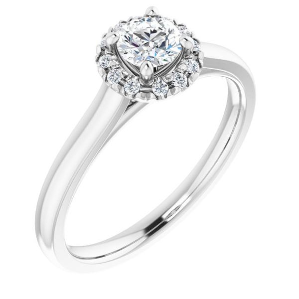 French-Set Halo-Style Engagement Ring Jayson Jewelers Cape Girardeau, MO