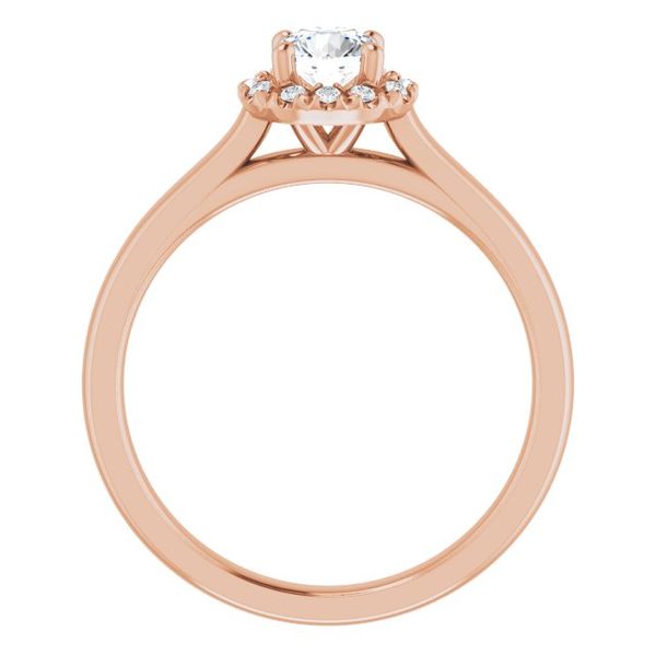 French-Set Halo-Style Engagement Ring Image 2 Monarch Jewelry Winter Park, FL
