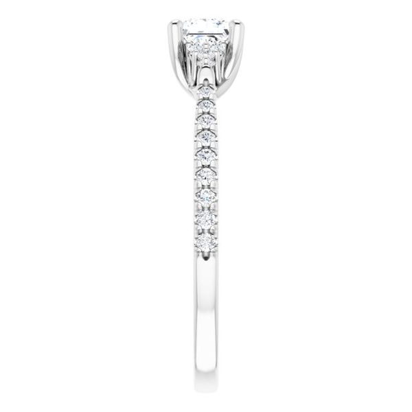 French-Set Engagement Ring Image 4 Minor Jewelry Inc. Nashville, TN