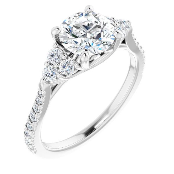 French-Set Engagement Ring Thurber's Fine Jewelry Wadsworth, OH