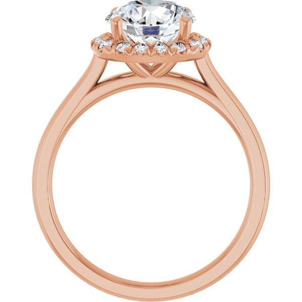 French-Set Halo-Style Engagement Ring Image 2 Jayson Jewelers Cape Girardeau, MO