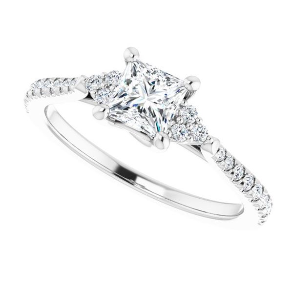 French-Set Engagement Ring Image 5 Mesa Jewelers Grand Junction, CO