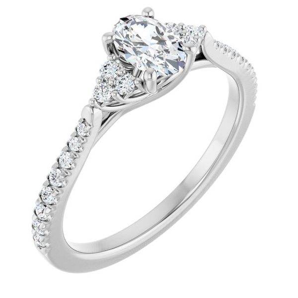 French-Set Engagement Ring Meritage Jewelers Lutherville, MD
