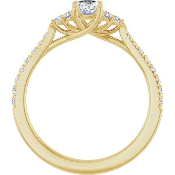 French-Set Engagement Ring Image 2 Stuart Benjamin & Co. Jewelry Designs San Diego, CA
