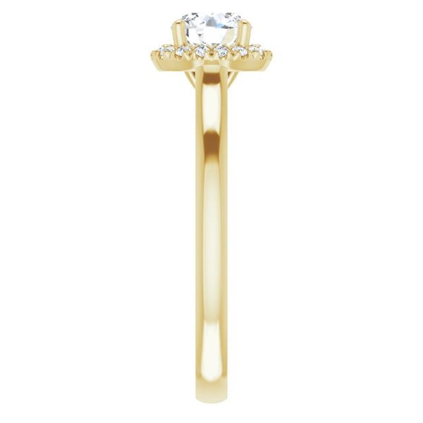 French-Set Halo-Style Engagement Ring Image 4 Minor Jewelry Inc. Nashville, TN