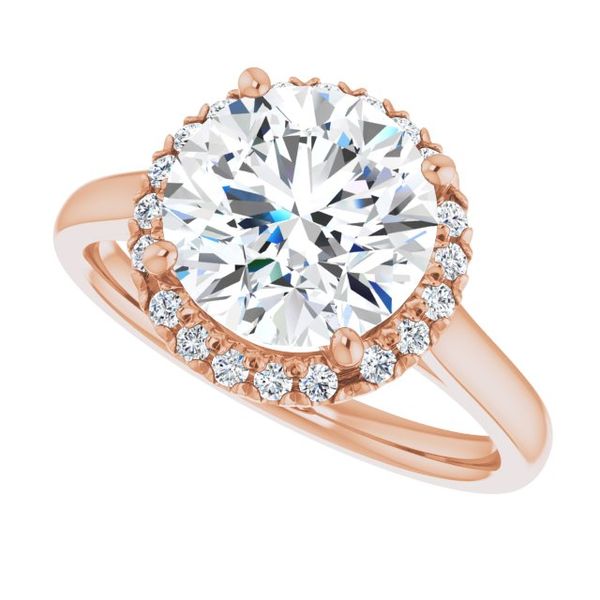 French-Set Halo-Style Engagement Ring Image 5 Jayson Jewelers Cape Girardeau, MO