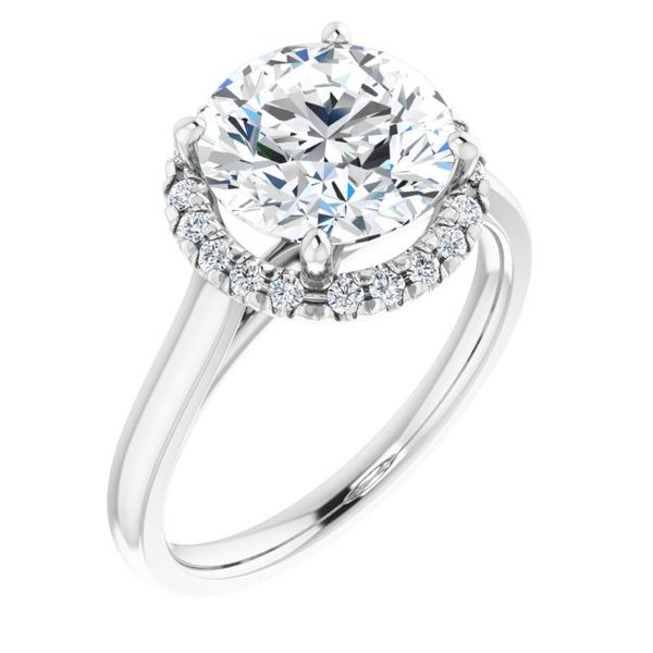 French-Set Halo-Style Engagement Ring Jayson Jewelers Cape Girardeau, MO