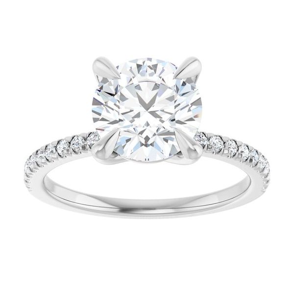French-Set Engagement Ring Image 3 Waddington Jewelers Bowling Green, OH