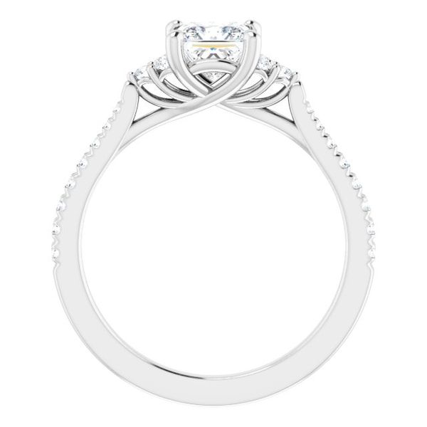 French-Set Engagement Ring Image 2 W.P. Shelton Jewelers Ocean Springs, MS