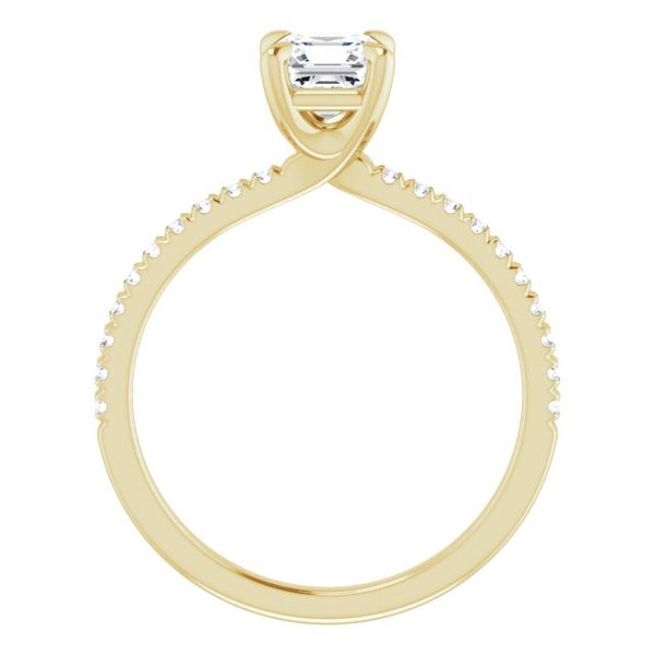 French-Set Engagement Ring Image 2 Waddington Jewelers Bowling Green, OH